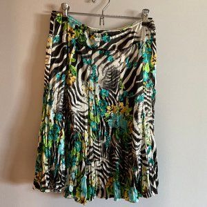 Colorful Jeff Gallano Crinkle Skirt Made in France - Size Small